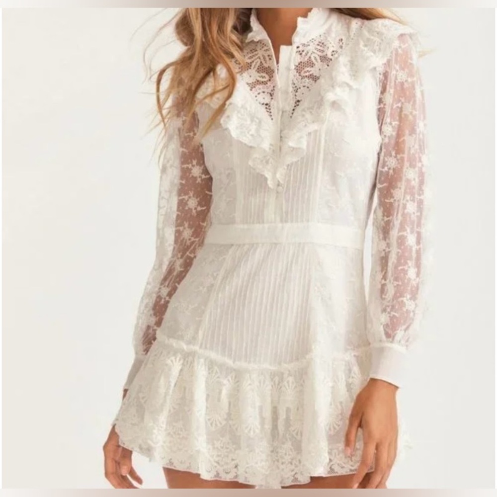 LoveShackFancy Trisha Dress True White Size 0